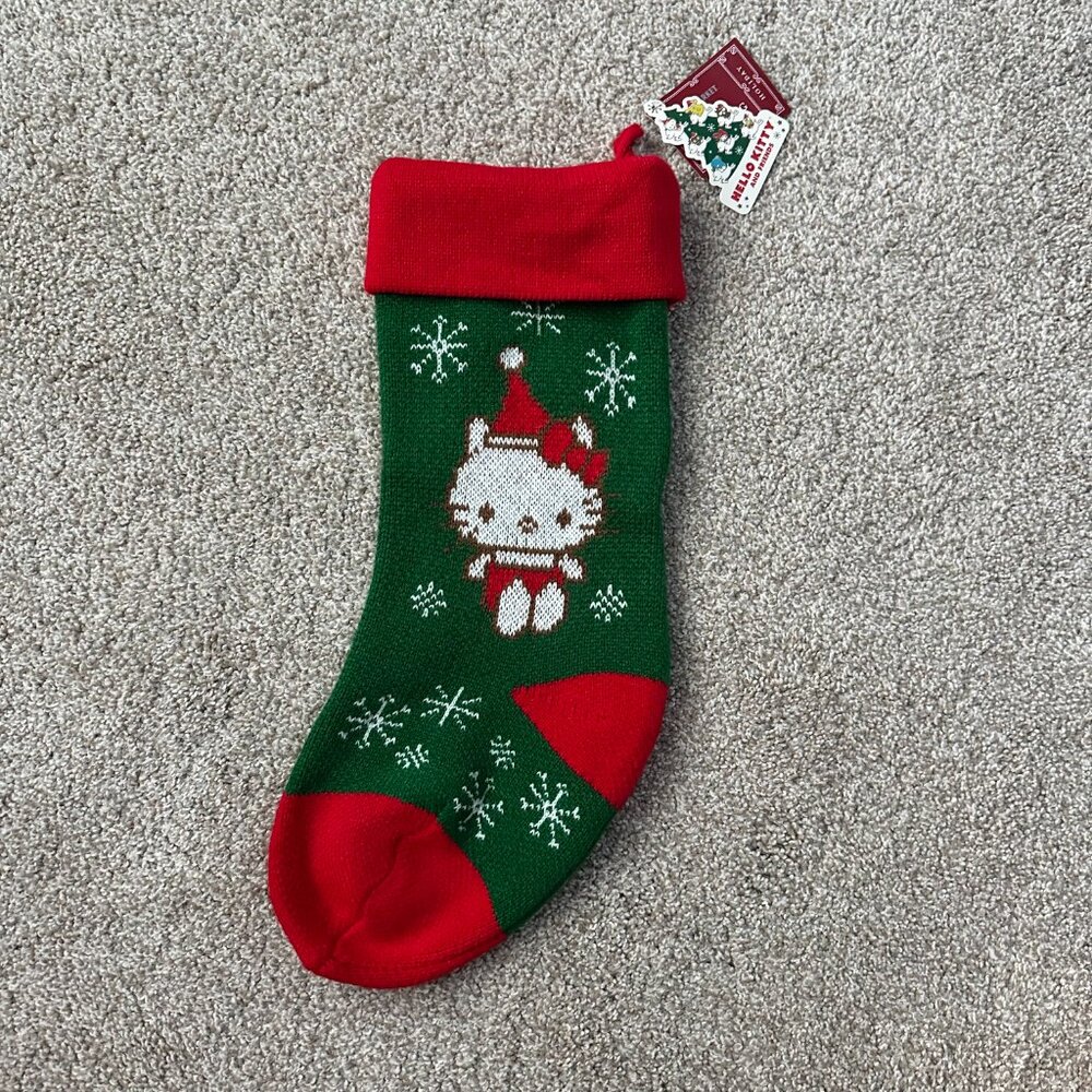 NEW world market hello kitty christmas stocking 🤍